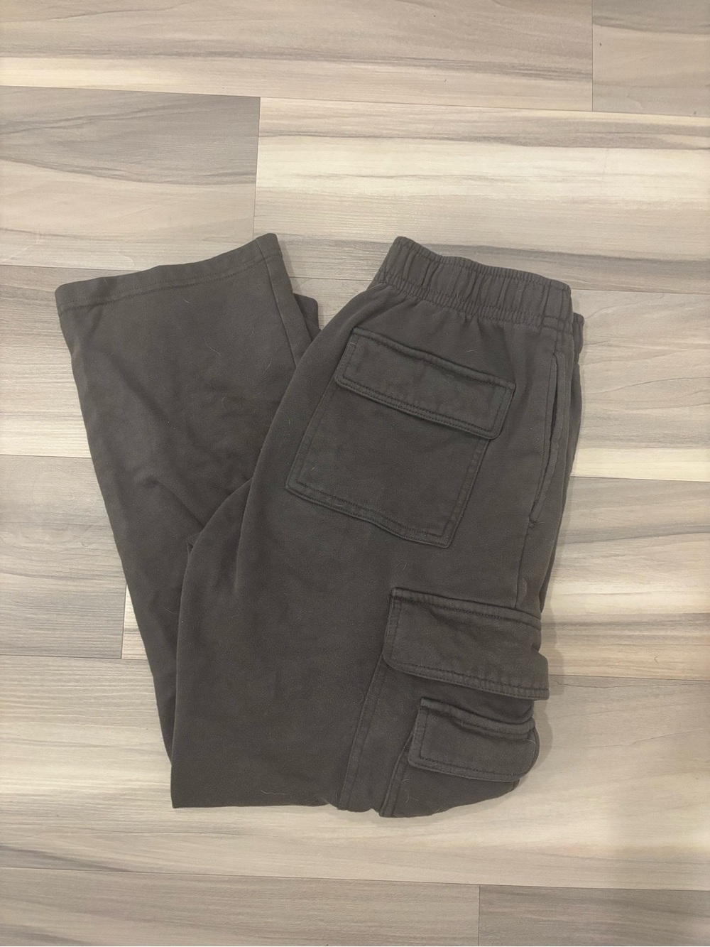 Garage Dark Grey/Brown Cargo Joggers with Utility Pockets